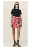 HADINE WRAP RED MINI SKIRT